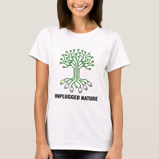 Unplugged Nature Circuit Tree USB T-shirt (Voorkant)