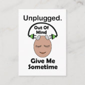 Unplugged Out Of Mind Meditatie Workshop Visitekaartje (Voorkant)