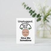 Unplugged Out Of Mind Meditatie Workshop Visitekaartje (Staand voorkant)