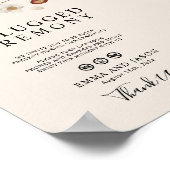 Unplugged Wedding Ceremony Sign Boho Wildflower Poster (Hoek)