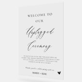 Unplugged Wedding Ceremony Sign | Please Turn Off Acryl Bord (Hoek)
