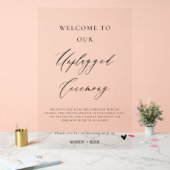 Unplugged Wedding Ceremony Sign | Please Turn Off Acryl Bord (Huwelijk)