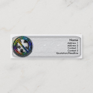 UnPuzzled Autism Awareness Profile Card Mini Visitekaartje