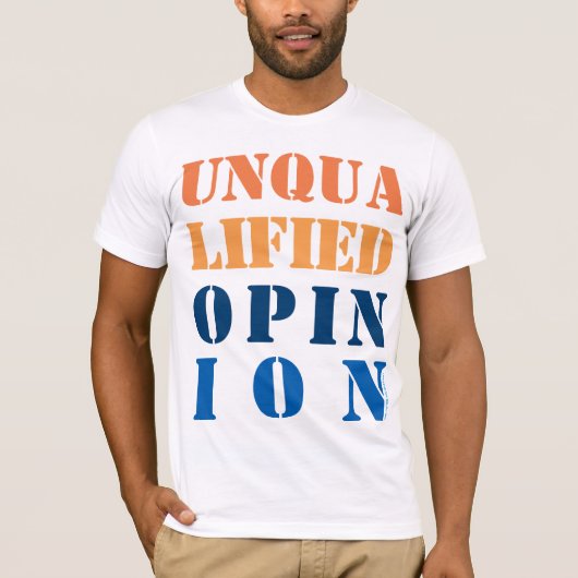 "Unqualified opinion" T-Shirt (Voorkant)