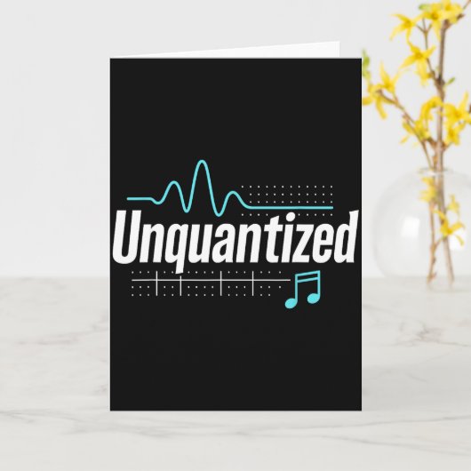 Unquantized Music Producer Musician Graphic  Kaart (Gele Bloem)