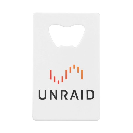 Unraid Bottle Open Creditkaart Flessenopener (Voorkant)