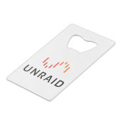 Unraid Bottle Open Creditkaart Flessenopener (Achterkant Gekanteld)