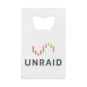 Unraid Bottle Open Creditkaart Flessenopener (Achterkant)