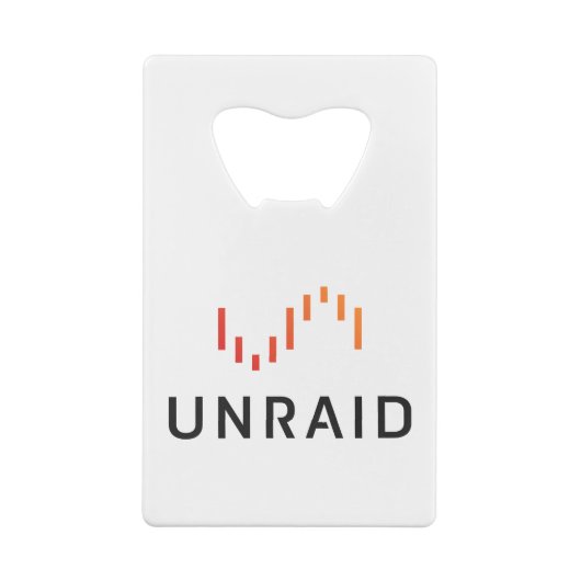 Unraid Bottle Open Creditkaart Flessenopener (Achterkant)