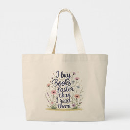 Unread Books & Ambition – Double-Sided Book Lover  Grote Tote Bag