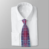 Unreal Blue Tie Dye Necktie Stropdas (Gebonden)
