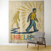 Unrelapsed - Medium (50" x 60") Tapestry Wandkleed (In situ)