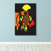 Unreliable Compass, Honest Chaos   Canvas Afdruk (Insitu (Houten vloer))