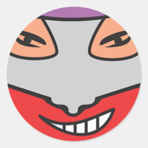 Unrepentant Close-up snoep-FO Clupkitz Ronde Sticker