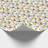 Unrolled and flat sheets of floral wrapping paper  cadeaupapier (Hoek)