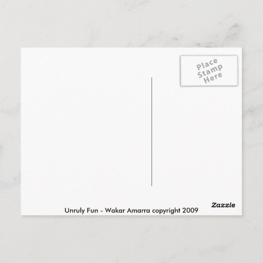 Unruly Fun Briefkaart (Achterkant)