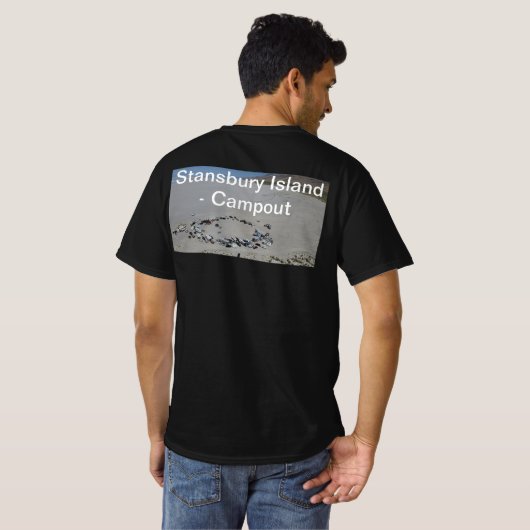 UNS campout mannen T-shirt (Achterkant volledig)