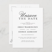 Unsave de Datum handgeschreven Nieuwe Aankondiging (Voorkant / Achterkant)