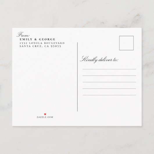 Unsave de Datum handgeschreven Nieuwe Aankondiging (Achterkant)