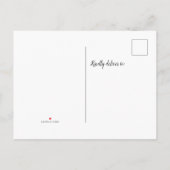 Unsave the Date Elegant Wedding Postponed Uitnodiging Briefkaart (Achterkant)