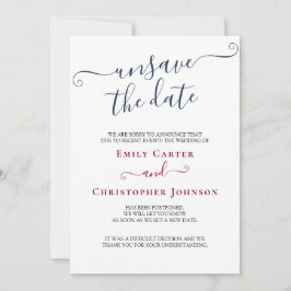 Unsave the Date Navy Bourgondië Wedding Update Kaa Save The Date