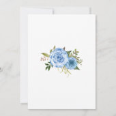 Unsave the date of datums bruiloft change blue flo kaart (Achterkant)