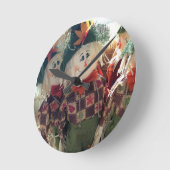 UNSCARY SCARECROW WALL CLOCK RONDE KLOK (Hoek)