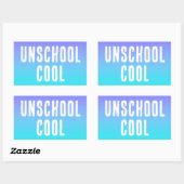 Unschool Cool Blauwgroen Paarse Stickers (Vel)