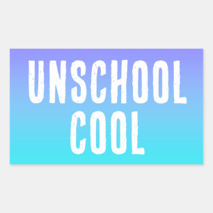 Unschool Cool Blauwgroen Paarse Stickers