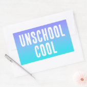 Unschool Cool Blauwgroen Paarse Stickers (Envelop)