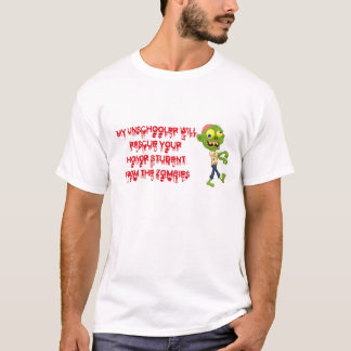 Unschooler redt eerzame studenten van Zombies T-shirt