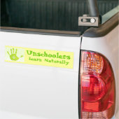 Unschoolers leren natuurlijk bumpersticker (Op Truck)