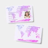 Unschooling Homeschooling Kaart Badge (Voor- en achterkant)