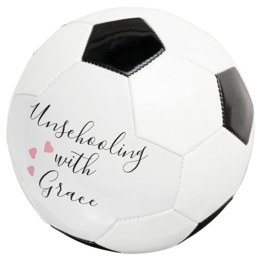 Unschoolling mam Grace Hearts Voetbal (Drie kwart)