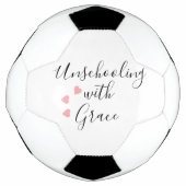 Unschoolling mam Grace Hearts Voetbal (Voorkant)