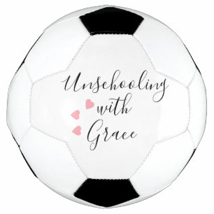 Unschoolling mam Grace Hearts Voetbal