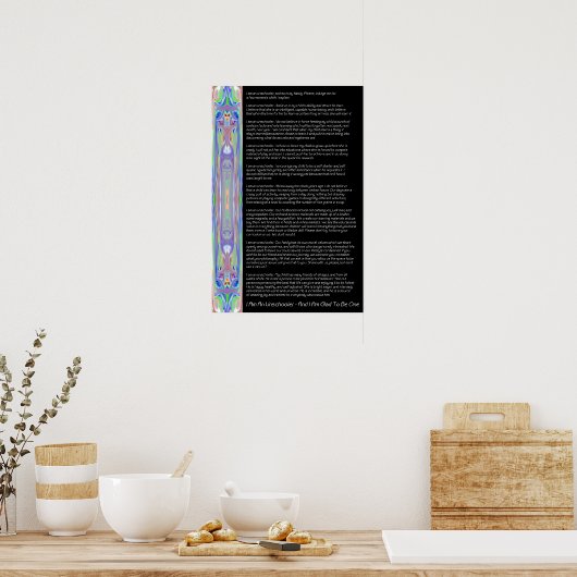 Unschoolse Credo Poster (Keuken)