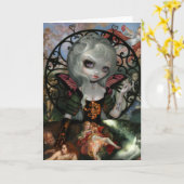 Unseelie Court: Lust Wenskaart Kaart (Gele Bloem)