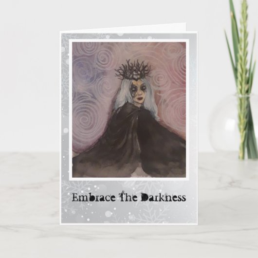 Unseelie Winter Solstice Card Feestdagen Kaart (Voorkant)