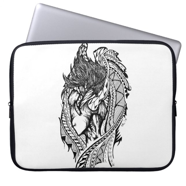 Unseen Angel Laptop Sleeve (Voorkant)