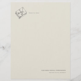 Unsent Letter- Jane Austen Inspired Letterhead Briefhoofd