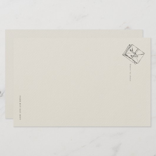 Unsent Letters- Regency Correspondence Briefpapier (Voorkant / Achterkant)