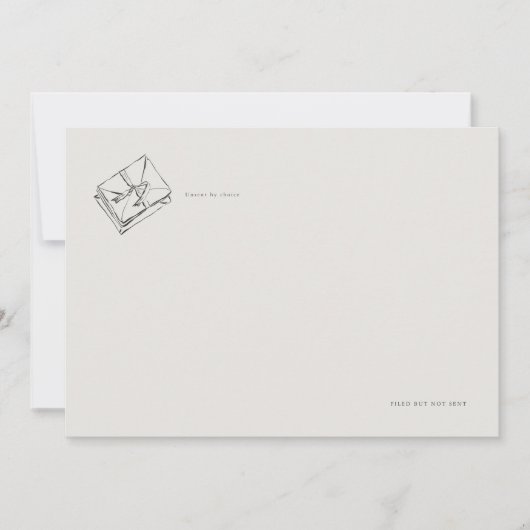 Unsent Letters- Regency Correspondence Flat Card (Voorkant)