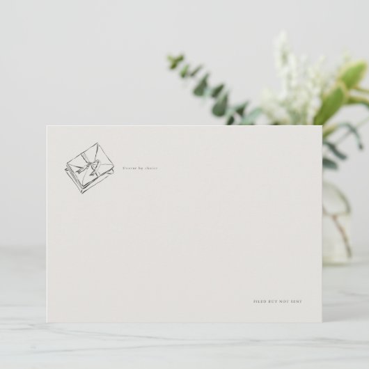 Unsent Letters- Regency Correspondence Flat Card (Staand voorkant)