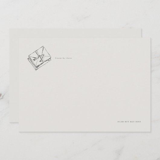 Unsent Letters- Regency Correspondence Flat Card (Voorkant / Achterkant)