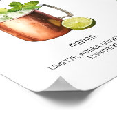 Unsere Lieblingscocktails Hochzeit Poster (Hoek)