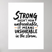 Unshakable in the Storm  Poster (Voorkant)