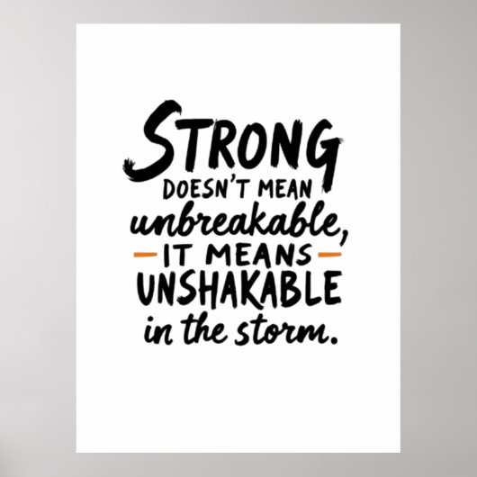 Unshakable in the Storm Poster (Voorkant)
