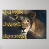 Unshaken. Unafraid. Unstoppable. Poster (Voorkant)