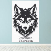 Unshaken. Unbroken Canvas Afdruk (Insitu (Houten vloer))